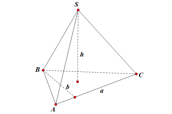 cách tính thể tích hình chóp tam giác