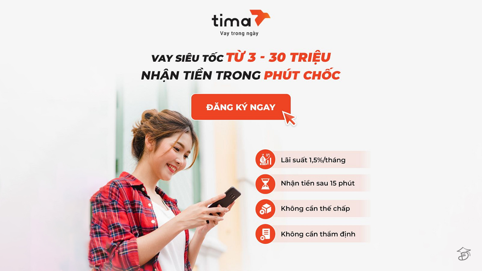 Hướng dẫn cách vay tiền Tima